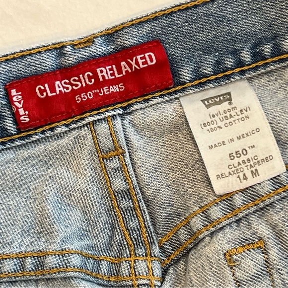 Levi’s Vintage 550 Classic Relaxed Tapered Women’s Jeans Denim Size 14 M - Picture 5 of 6